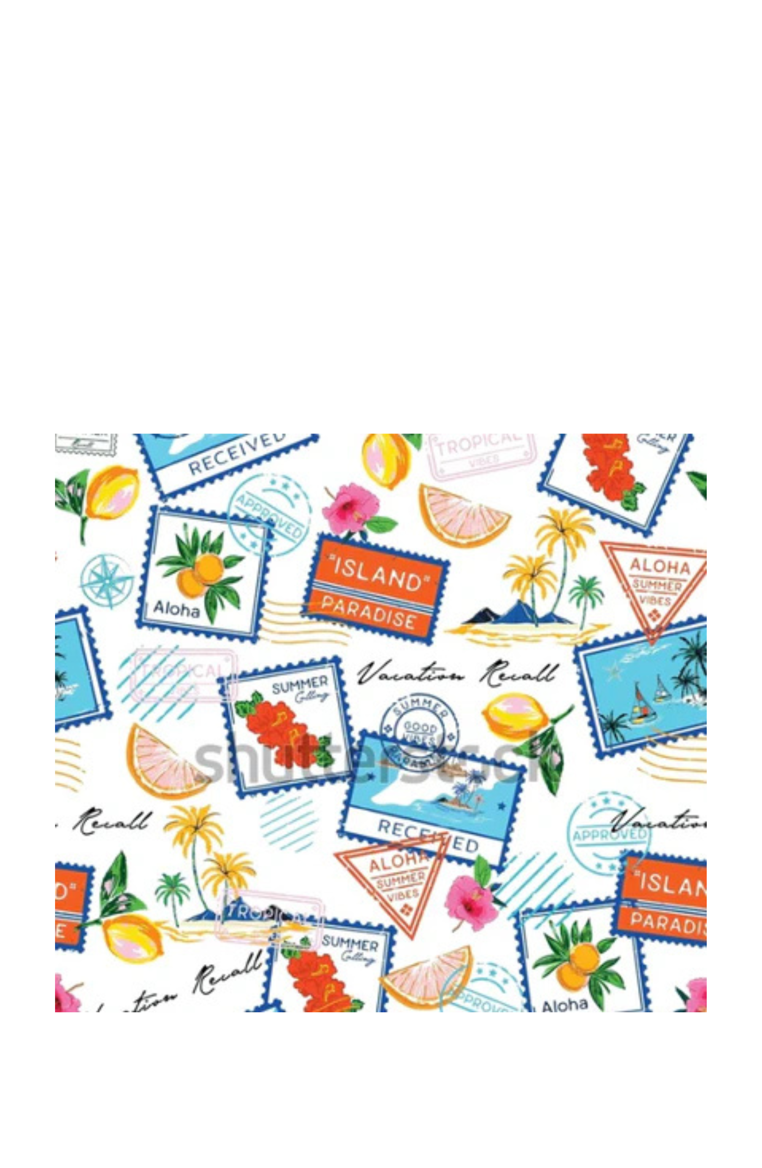 Riva Hair Towel Wrap in Isola Postcard